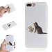 Produktbild Ostop iPhone 6S Plus/iPhone 6 Plus Hülle,Weich Silikon TPU Ultra Dünn Slim Handyhülle Bunt Muster Matt Rückseite Abdeckung Durchsichtig Flexibel Stoßstange Stoßfest Schutzhülle,Kreativ Spiegel Katze
