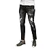 Produktbild Herren Hose, MalloomMens Ripped Slim Fit Motorrad Vintage Jeans Hiphop Streetwear Hosen