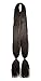 American Dream Dreadlocks and Creative Styling Kanekelon Twin Braid for Hair Extensions, Colour 3 Dark Brown