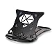 Produktbild QQB %Mehrschichtiges Regal Einstellbarer Faltbarer Laptop-Ständer, Schwarzer Tischtisch Portable Mehrfachwinkel-Standplatz-Monitor-Standplatz Finishing-Rack (Farbe : Schwarz, größe : 28 * 28 * 2CM)