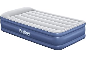 Bestway Tritech Airbed Twin Built-in AC Pump XX, Multicoloured, 191 X 97 X 46 Cm