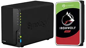 Synology DiskStation DS220+ Network Attached Storage Drive (Black) with Seagate 6 TB NAS