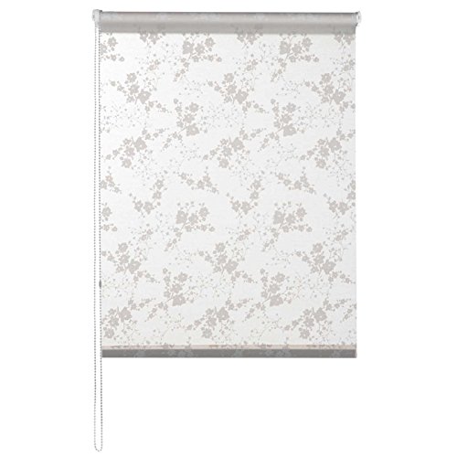 casa pura® Fashion Rollo Anastasia | blickdicht & lichtdurchlässig | Klemmrollo für Fenster, auch ohne Bohren anbringbar | 9 Größen (60x150cm)