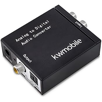 PremiumCord Audio-Konverter – Digital Zu Analog & Analog Zu Digital Mit Toslink/SPDIF, Cinch & 3,5mm, Inkl. Netzteil