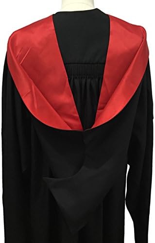 Leishungao University Academic Bachelor Graduation Hood Simple Shaped Style Red