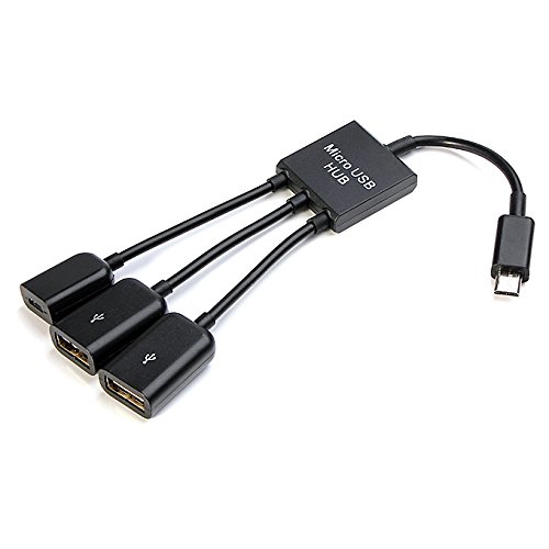 Micro USB OTG Hub für Smartphone Handy und Tablets USB On-The-Go Adapter Kabel