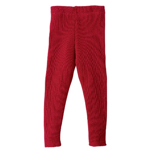 Disana Knitted Baby Leggings/Trousers in Organic Merino Wool Red 86/92 12-24m