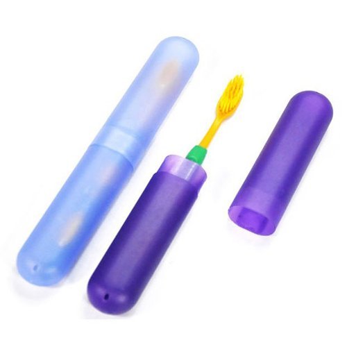 SODIAL(R) 2x Zahnbuerstenhalter fuer Reisen - 3
