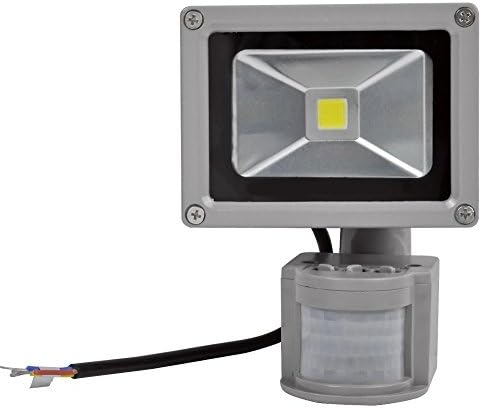 Greenmigo Motion Sensor Flood Light,10W Outdoor LED Floodlights,Waterproof IP65,Cool White LED PIR Security Light AC 85 ~ 265V