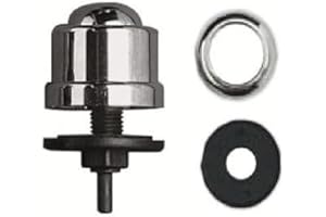 ITS TODINI SRL Its Todini - Pulsante ad Aria per Batteria del Bagno – Meccanismo di Scarico Unibox in Pvc Cromato