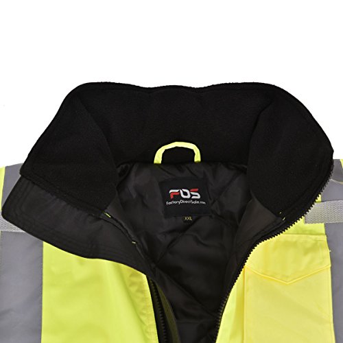 Sicherheitsjacke Warnschutz Warnjacke Jacke Arbeitsjacke Signalfarbe Gelb Winterjacke Größen XXL - 6