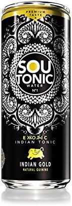 Sou Tonic Gold, Exotic Indian Tonic - 33cl (Natural Quinine) [Pack of 24]