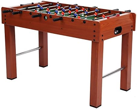 AMDirect 48” Football Table Indoor Soccer Table Arcade Games for Kids &amp; Family &amp; Club (Wood)