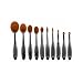 Kfnire 10pcs Mini Toothbrush Shaped Foundation Power Makeup Oval Cream Puff Brushes Set