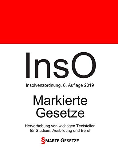 InsO, Insolvenzordnung, Smarte Gesetze, Markierte Gesetze: Hervorhebung von wichtigen Textstellen f