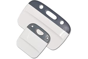 BEASERT 2 herramientas de deshierbe de vinilo para manualidades, raspador XL, herramienta básica de desbrozadora de vinilo, gris