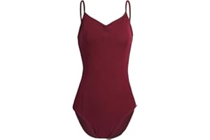 Freebily Maillot Ballet para Mujer Maillot Clásico de Danza Ballet Gimnasia Maillot Leotardo Bailarina Body Algodón Maillot Yoga Fitness Mujer
