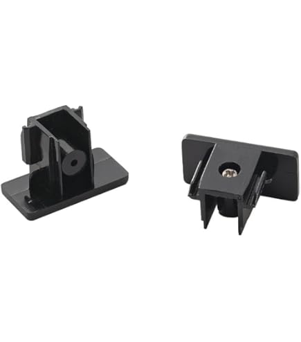 Moderne 1-fase railsysteem zwart 50cm set van 2 - Iconic