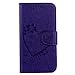 Produktbild iPhone X/iPhone XS Hülle, Bear Village® PU Leder Flip Tasche, Schutzhülle mit Ständer Funktion und Card Holder, Handyhülle für Apple iPhone X/iPhone XS, Violett