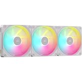 CORSAIR icue LINK LX120RGB 120mm Fan, Triple Pack, White (CO-9051030-WW)