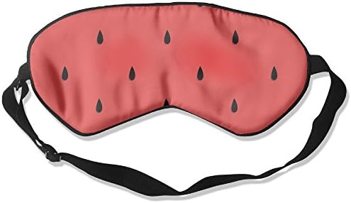 Comfortable Sleep Eyes Masks Watermelon Seeds Pattern Sleeping Mask For Travelling, Night Noon Nap, Mediation Or Yoga
