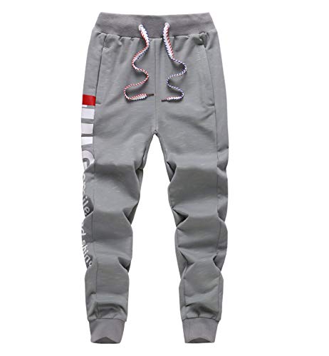 LAUSONS Pantalons de Sport Garçon - Élastique Cheville - Bas de Jogging Enfant