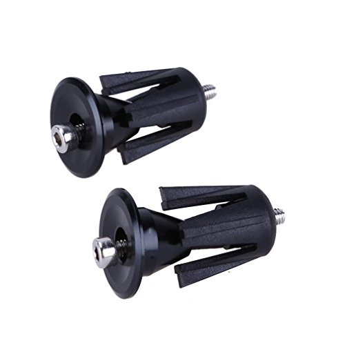 Hunpta Ein paar Aluminium Fahrrad Fahrrad Lenker Griffe Lenker Cap Endstopfen - 4