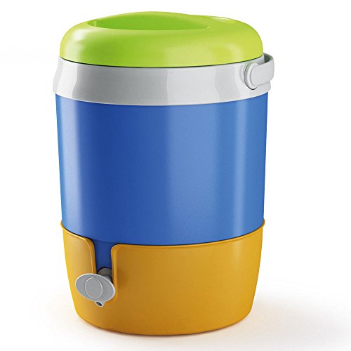 Preisvergleich Produktbild Urbnliving Thermosflasche, Fass, Getränkespender Blue & Orange