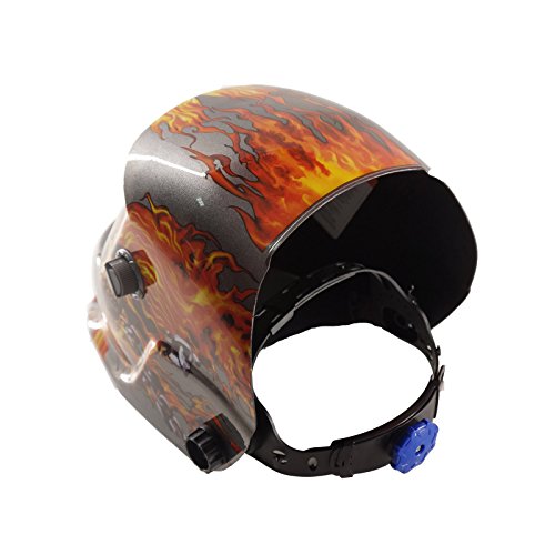 Schweißen Helm Maske Kopf Kappe Schützende Sonnenenergie Auto Verdunkelung für Arc Mig WIG Schweißer Plamsma Cutter LY500A Fire Style - 2