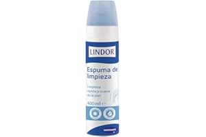 Lindor Skin Espuma de Limpieza, Espuma Limpiadora Compatible con los Mecanismos de Protección Propios de la Piel, Contiene Creatina, pH Neutro, 400 ml