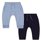 Bluezoo Kids Baby Boys' Pack Of Two Navy Jogging Bottoms 12-18 Months
