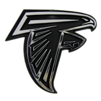 NFL Atlanta Falcons Chrome Automobile Emblem