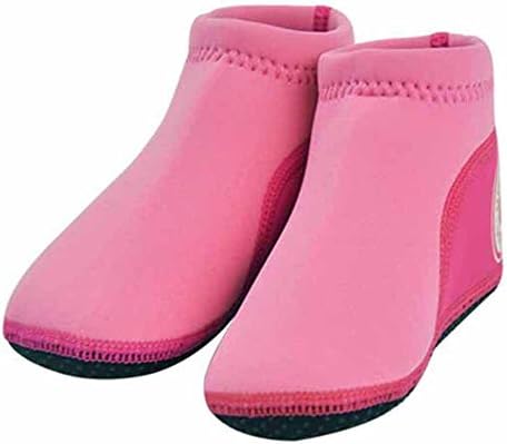 GudeHome Girls Barefoot Swim Shoes Infant Water Shoes Beach Shoes Baby Neoprene Padder Soft Shoes, Pink 13cm