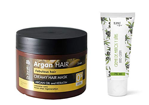 Maschera capelli olio di argan e cheratina per capelli danneggiati Dr. Santé 300 ml