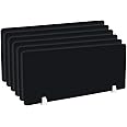 Timber Acoustics® Acoustic Desk Divider | Reduce Noise And Visual Distractions | Privacy Panels For Office - Classroom Soundproofing | Table Mounted (16" x 36") |(Black, Set of 6)