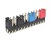 Produktbild 50 Stück Jumper RM 2,54mm Kurzschluss Stecker offene Bauweise schwarz