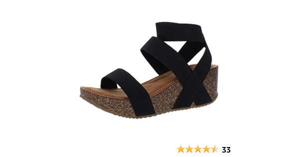 madden girl zoeyy cork wedge sandal