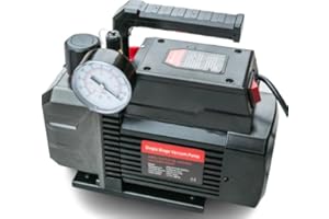Hardy Tools Bomba de vacío 2 CFM 1/4 HP 56 L/min Bomba de vacío con manómetro HVAC AC R32