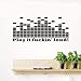 Produktbild Hohe Qualität DIY DJ Equalizer Wandaufkleber Wohnzimmer Abnehmbare Wohnkultur Vinyl Klebstoff Kreative Wandtattoos Wasserdicht 43 * 97 cm