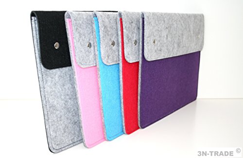 3N-Trade Filz Filztasche 11″-11,6 Zoll MacBook Air Ultrabook iPad Tablet PC Laptop Tasche Hülle Schutzhülle Sleeve Größe: 345x255mm - 4