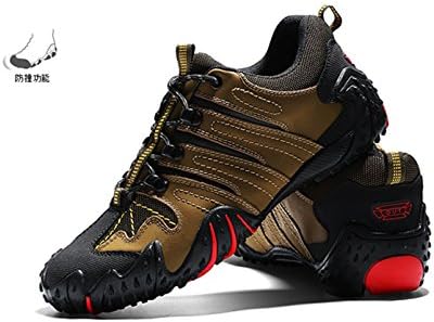 Ychen Trekking &amp; Hiking Shoes Outdoor Sports Bicycles Shoes Men's Women's Speed Laces Hiking and Climbing Shoes Golden(43EU)