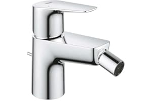 Grohe Start Edge Miscelatore Monocomando per Bidet, Cromo, Scarico a saltarello 1 1/4", Installazione veloce, 23345001