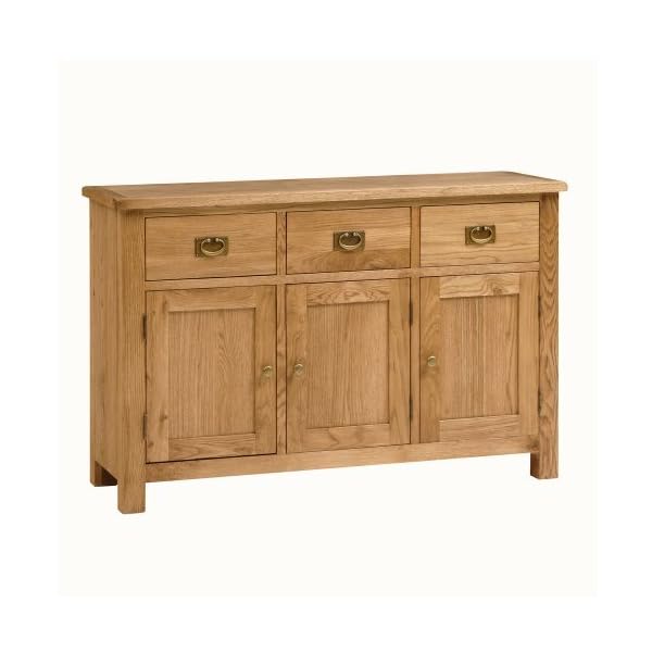 Roseland Furniture Lanner Oak Sideboard/Large Sideboard/Fully Assembled