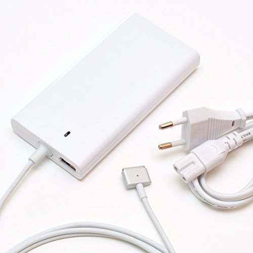 one38 UltraSlim Netzteil 45W für MacBook Air mit MagSafe 2 (dünner Stecker) | Eingebauter USB-Anschluss zum Laden von Smartphones, Tablets, etc. z.B. iPhone 6 | 45W Leistung | Ladegerät Ladekabel Reisenetzteil mit Eingangsspannungsbereich 110~240V | Ersetzt A1244, A1436, MD592LL, MD592Z/A