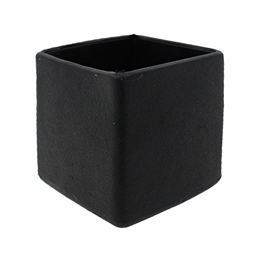 45 mm (1 3/4), diseño con texto "cuadrado tapón de pies de goma puntas almohadillas de conteras para mesa y silla Piernas por lifeswonderful®