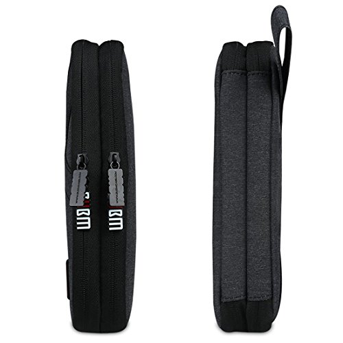 BUBM Elektronische Tasche für Reise mit Doppelschicht behilfliches Werkzeug für Handy, iPad und Tablet (bis 10,1 Zoll) mit Griff, Groß, Schwarz - 3