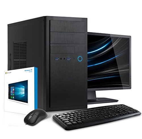 Kiebel Komplett-Set [184312] PC + TFT-Monitor | AMD A6-7400K 2x3.9GHz Turbo | 4GB RAM | 1TB SATA3 | USB3.0 | AMD Radeon R5 | DVD | Sound | LAN | Maus+Tastatur | Windows 7 | Computer