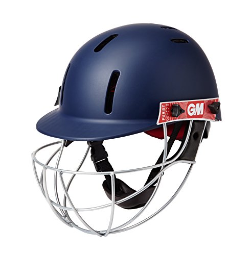GM Cricket Unisex-Youth GM (5018) PURIST GEO CRICKET HELMET, Navy, Jnr/Small