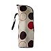 Durable Baby Thermal Feeding Bottle Warmers Bag Mummy Insulation Tote Bag Hang in the Baby Stroller,Brown pattern,White Circle Pattern