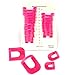 SUMERSHA 26pcs Reusable Soft Plastic Nail Polish Stencil Nail WITH 10pcs Reusable Nail Art Soak Off Cap Clip
